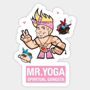 Mr. Yoga with Poopie & Doopie - Spiritual Gangsta Sticker